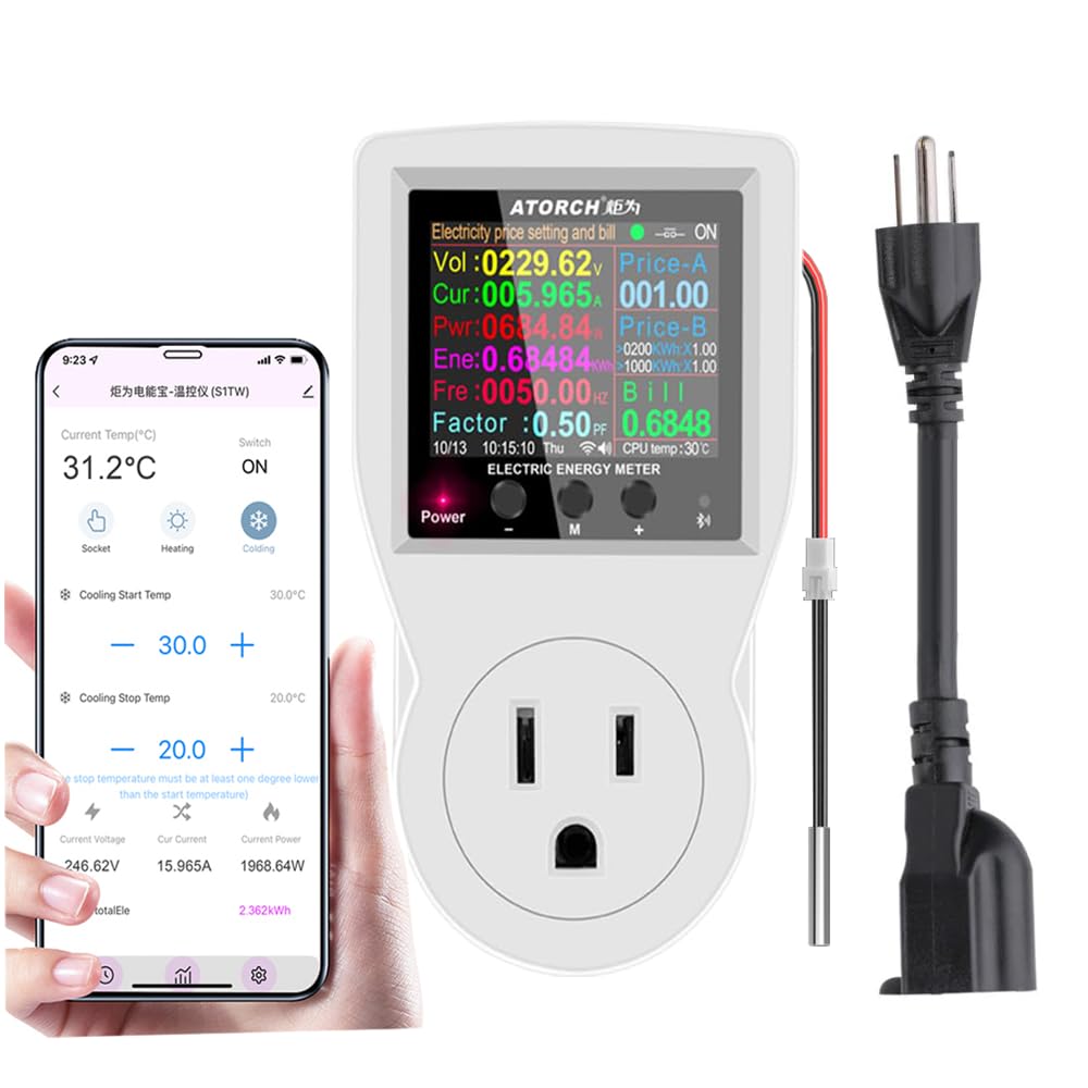 ATORCH Smart Plug mit Temperaturkontrolle und App-Display